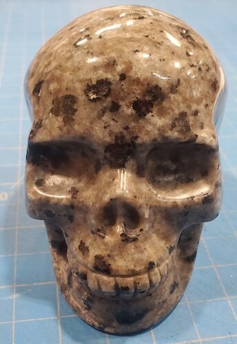 Fluorescent Polished Sodalite-Syenite Skull - Maddy #319812